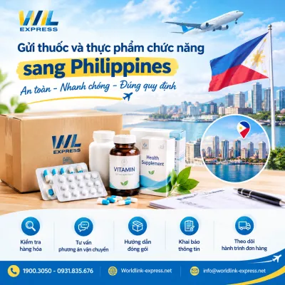 Gửi thuốc và thực phẩm chức năng sang Philippines