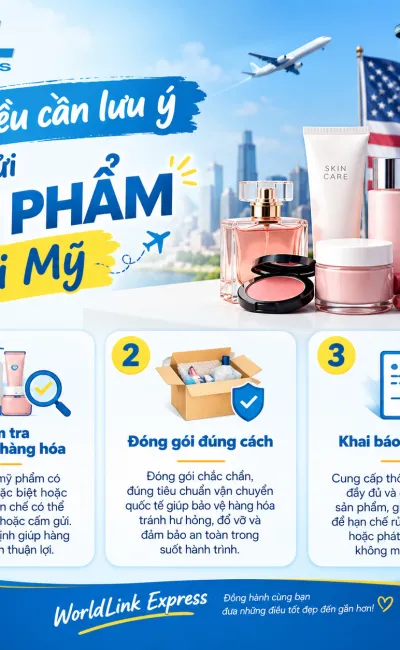 Gửi mỹ phẩm đi Mỹ: 3 điều cần lưu ý trước khi gửi