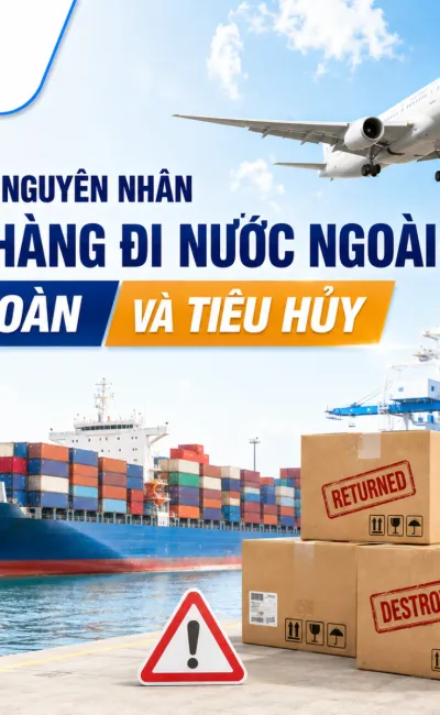 Những nguyên nhân gửi hàng đi nước ngoài bị hoàn hoặc tiêu hủy