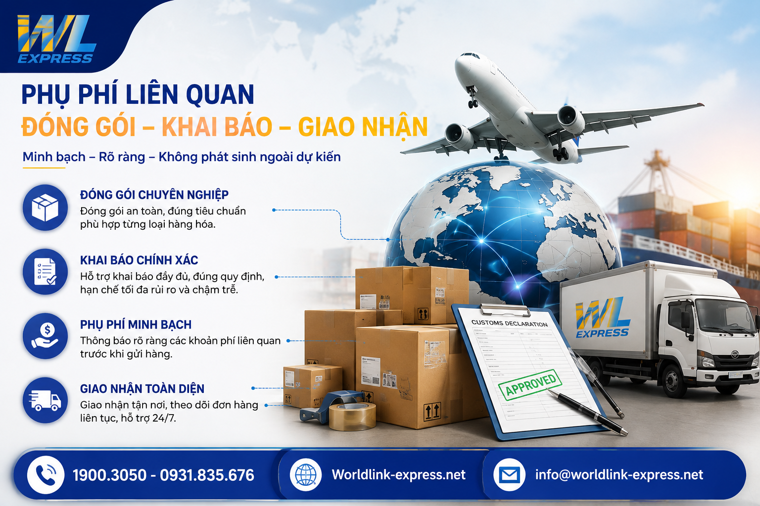 Các yêu cầu ảnh hưởng đến chi phí gửi hàng đi nước ngoài